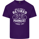 A Retired Pharmacist Looks Like Mens Cotton T-Shirt Tee Top Purple