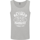 A Retired Pharmacist Looks Like Mens Vest Tank Top Sports Grey