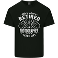 A Retired Photographer Looks Like Mens Cotton T-Shirt Tee Top Black