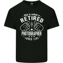A Retired Photographer Looks Like Mens Cotton T-Shirt Tee Top Black