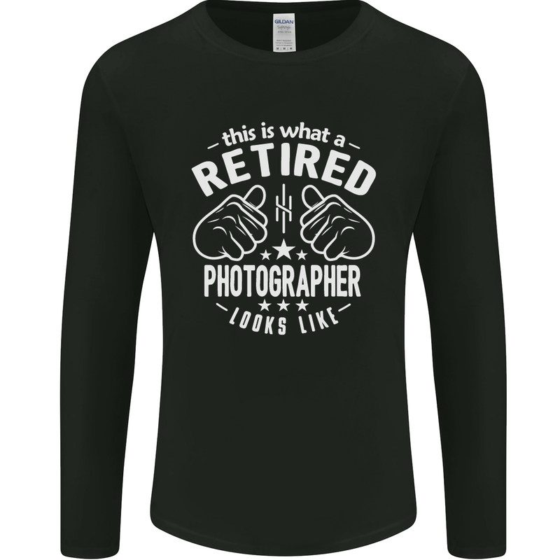 A Retired Photographer Looks Like Mens Long Sleeve T-Shirt Black