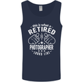A Retired Photographer Looks Like Mens Vest Tank Top Navy Blue