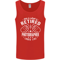 A Retired Photographer Looks Like Mens Vest Tank Top Red