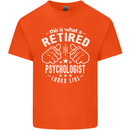 A Retired Psychologist Looks Like Mens Cotton T-Shirt Tee Top Orange