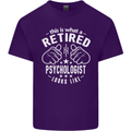 A Retired Psychologist Looks Like Mens Cotton T-Shirt Tee Top Purple