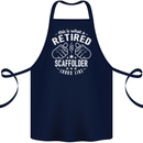 A Retired Scaffolder Looks Like Cotton Apron 100% Organic Navy Blue