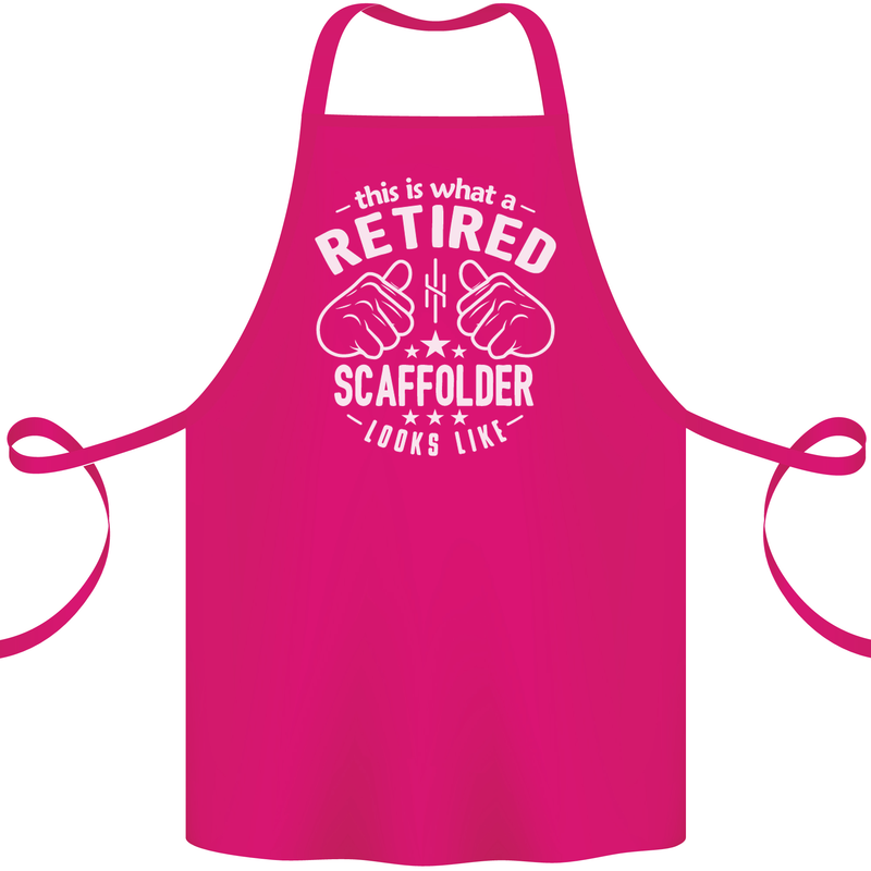 A Retired Scaffolder Looks Like Cotton Apron 100% Organic Pink