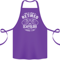A Retired Scaffolder Looks Like Cotton Apron 100% Organic Purple