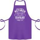 A Retired Scaffolder Looks Like Cotton Apron 100% Organic Purple