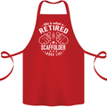 A Retired Scaffolder Looks Like Cotton Apron 100% Organic Red