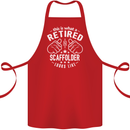 A Retired Scaffolder Looks Like Cotton Apron 100% Organic Red
