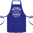 A Retired Scaffolder Looks Like Cotton Apron 100% Organic Royal Blue