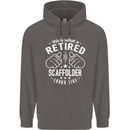 A Retired Scaffolder Looks Like Mens 80% Cotton Hoodie Charcoal