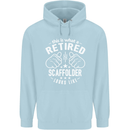 A Retired Scaffolder Looks Like Mens 80% Cotton Hoodie Light Blue