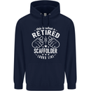 A Retired Scaffolder Looks Like Mens 80% Cotton Hoodie Navy Blue