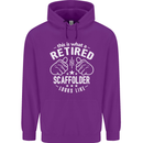 A Retired Scaffolder Looks Like Mens 80% Cotton Hoodie Purple