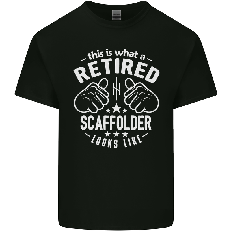 A Retired Scaffolder Looks Like Mens Cotton T-Shirt Tee Top Black