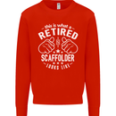 A Retired Scaffolder Looks Like Mens Sweatshirt Jumper Bright Red