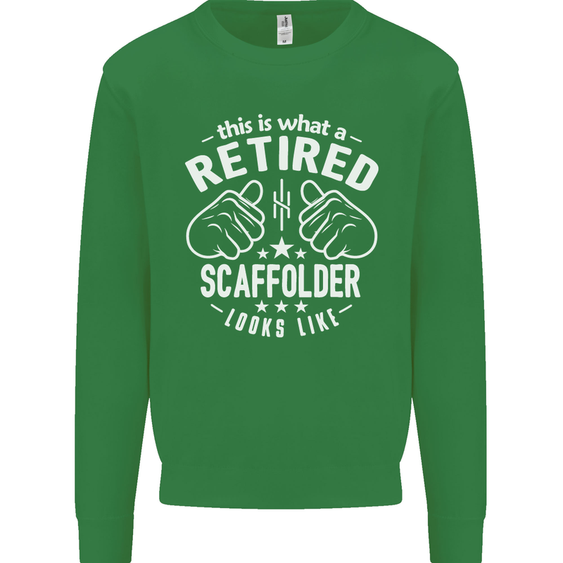 A Retired Scaffolder Looks Like Mens Sweatshirt Jumper Irish Green
