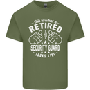 A Retired Security Guard Looks Like Mens Cotton T-Shirt Tee Top Military Green