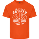 A Retired Security Guard Looks Like Mens Cotton T-Shirt Tee Top Orange