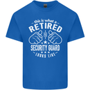 A Retired Security Guard Looks Like Mens Cotton T-Shirt Tee Top Royal Blue