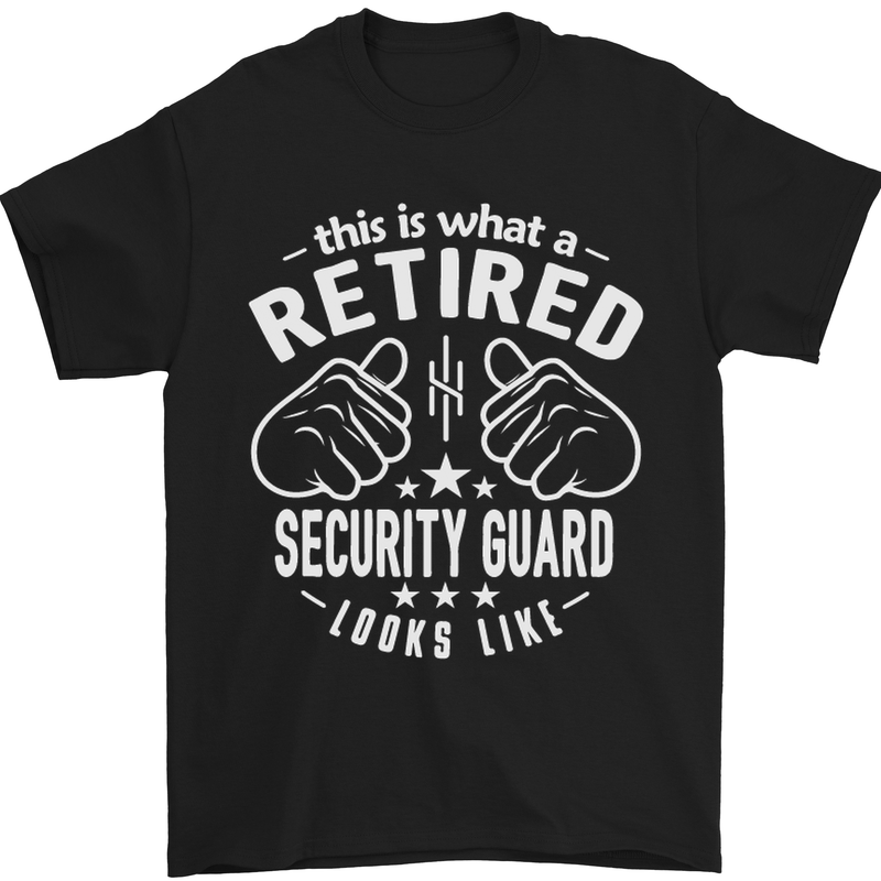 A Retired Security Guard Looks Like Mens T-Shirt Cotton Gildan Black