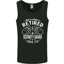 A Retired Security Guard Looks Like Mens Vest Tank Top Black