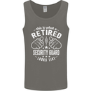 A Retired Security Guard Looks Like Mens Vest Tank Top Charcoal