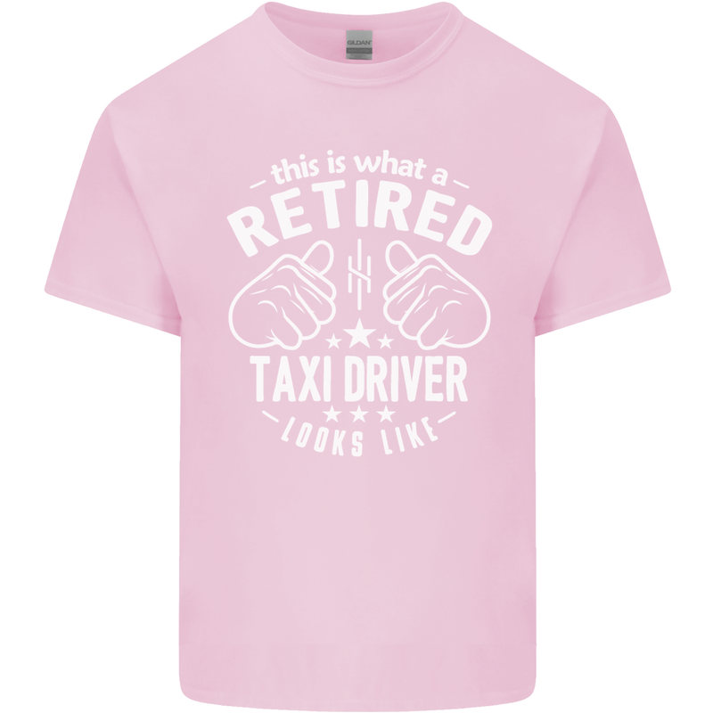 A Retired Taxi Driver Looks Like Mens Cotton T-Shirt Tee Top Light Pink