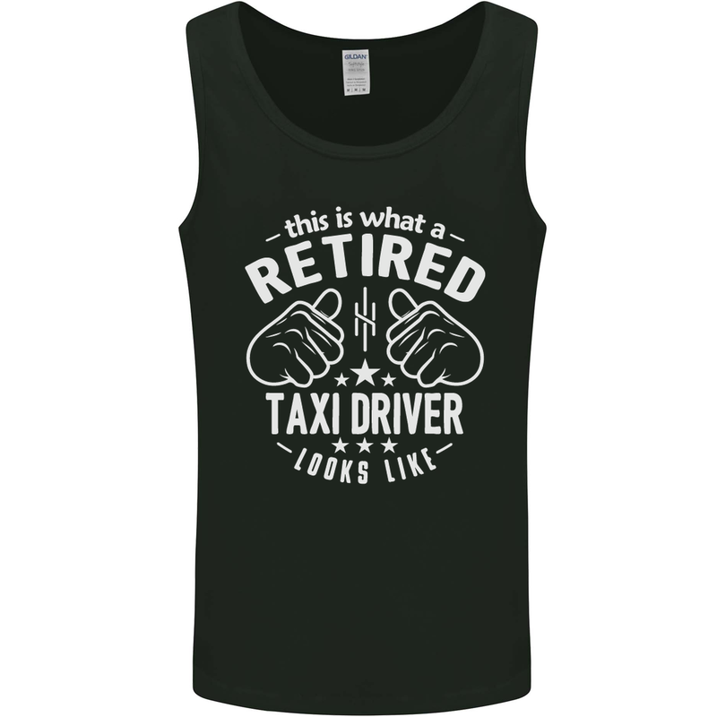 A Retired Taxi Driver Looks Like Mens Vest Tank Top Black