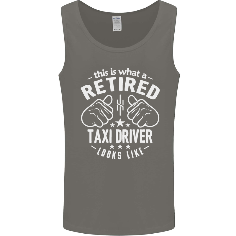 A Retired Taxi Driver Looks Like Mens Vest Tank Top Charcoal