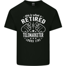 A Retired Telemarketer Looks Like Mens Cotton T-Shirt Tee Top Black