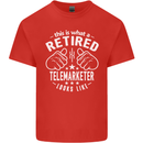 A Retired Telemarketer Looks Like Mens Cotton T-Shirt Tee Top Red