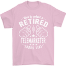 A Retired Telemarketer Looks Like Mens T-Shirt Cotton Gildan Light Pink