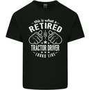 A Retired Tractor Driver Looks Like Mens Cotton T-Shirt Tee Top Black