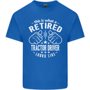 A Retired Tractor Driver Looks Like Mens Cotton T-Shirt Tee Top Royal Blue