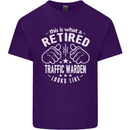 A Retired Traffic Warden Looks Like Mens Cotton T-Shirt Tee Top Purple