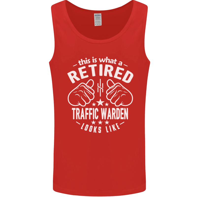 A Retired Traffic Warden Looks Like Mens Vest Tank Top Red