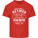 A Retired Train Driver Looks Like Mens Cotton T-Shirt Tee Top Red