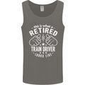 A Retired Train Driver Looks Like Mens Vest Tank Top Charcoal