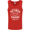 A Retired Train Driver Looks Like Mens Vest Tank Top Red