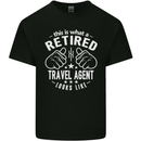 A Retired Travel Agent Looks Like Mens Cotton T-Shirt Tee Top Black