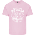 A Retired Travel Agent Looks Like Mens Cotton T-Shirt Tee Top Light Pink