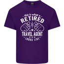 A Retired Travel Agent Looks Like Mens Cotton T-Shirt Tee Top Purple