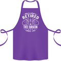 A Retired Tree Surgeon Looks Like Cotton Apron 100% Organic Purple