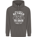 A Retired Tree Surgeon Looks Like Mens 80% Cotton Hoodie Charcoal
