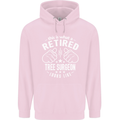A Retired Tree Surgeon Looks Like Mens 80% Cotton Hoodie Light Pink