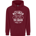 A Retired Tree Surgeon Looks Like Mens 80% Cotton Hoodie Maroon