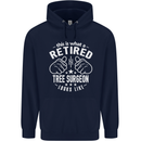 A Retired Tree Surgeon Looks Like Mens 80% Cotton Hoodie Navy Blue